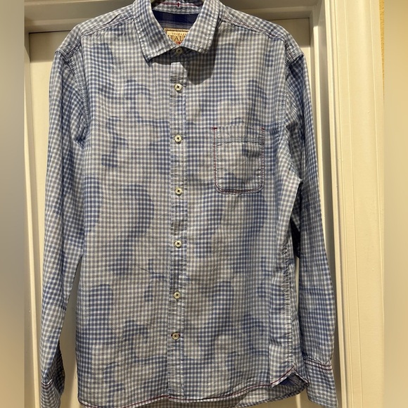 VINTAGE ITALIA TRADE C. 1958 MARK RESERVED STACK MENS XL SHIRT  UNIQUE PATTERN - Picture 2 of 15